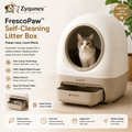 🐱 **Zyqunex™ PureNest Pro – Automatic Self-Cleaning Litter Pod**