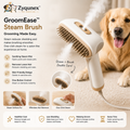 🐾 **Zyqunex™ SteamSoft Pro Grooming Brush**